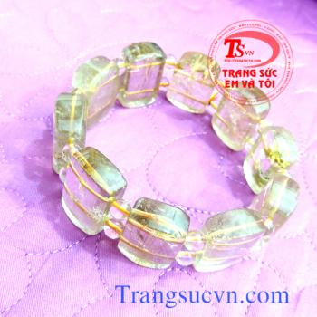Vòng tay nam tính thạch anh tóc