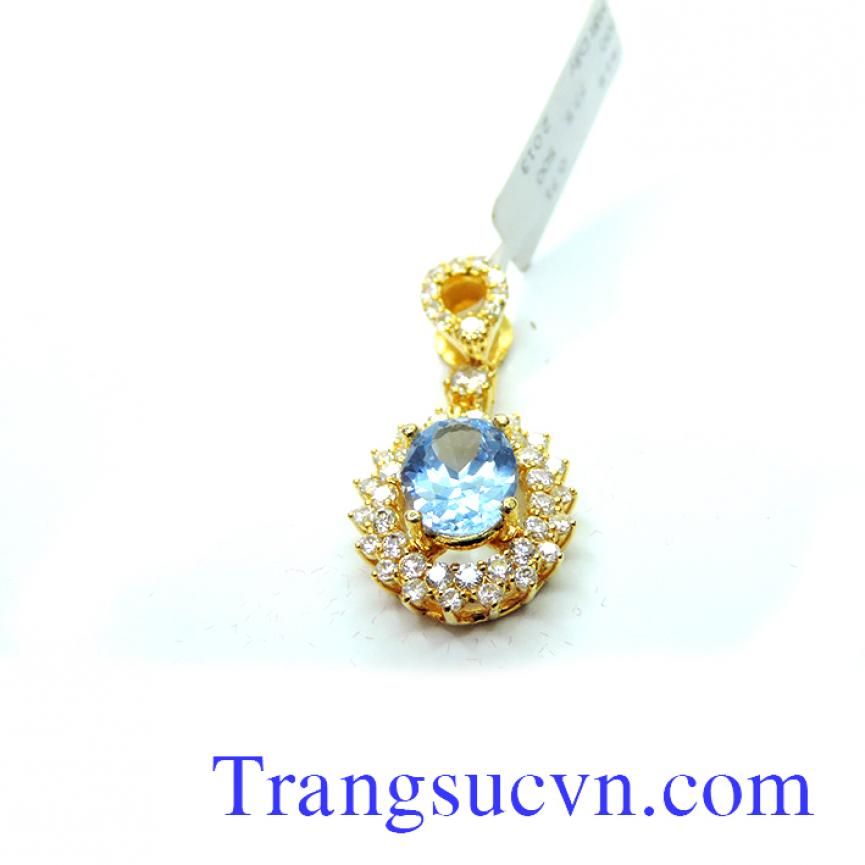 Mặt dây chuyền đá toapz thiên nhiên