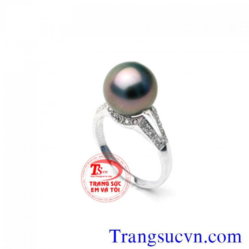 Nhẫn nữ đen tím ánh