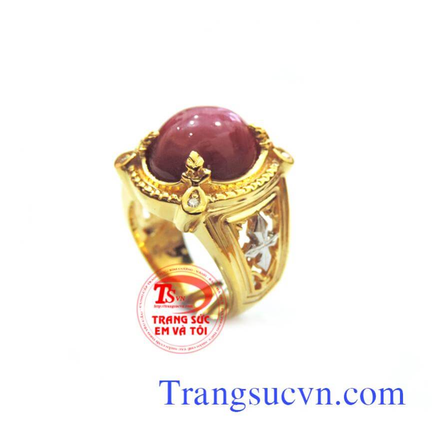 Chiếc nhẫn vàng nam ruby