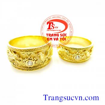 Nhẫn cưới Long Phụng vàng 18K