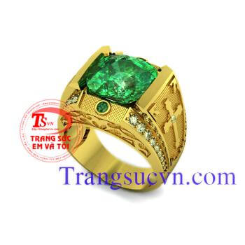 Nhẫn nam Thánh Giá Peridot