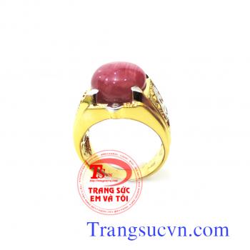 Nhẫn nam đá ruby đỏ với hàng trăm chiếc nhẫn nam đá quý với vàng tây 14k gắn đá quý ruby tự nhiên cho bạn tha hồ lựa chọn