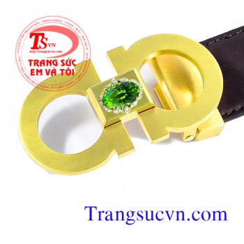 Thắt lưng vàng 18k đá Peridot+Diamond