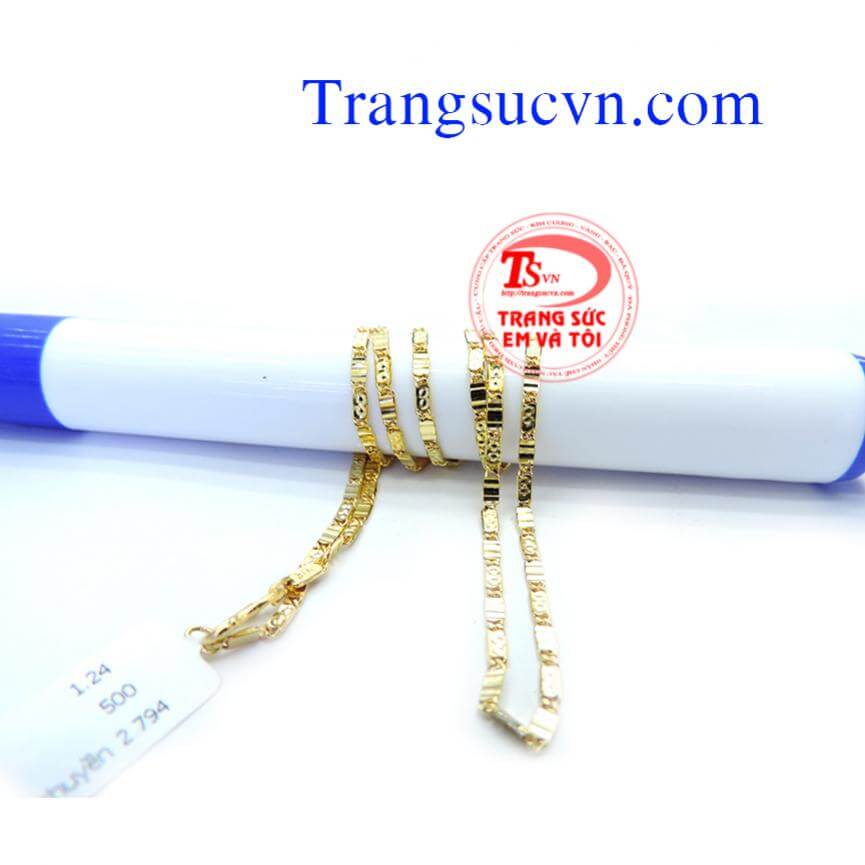 Dây chuyền nữ vàng tây danh vọng