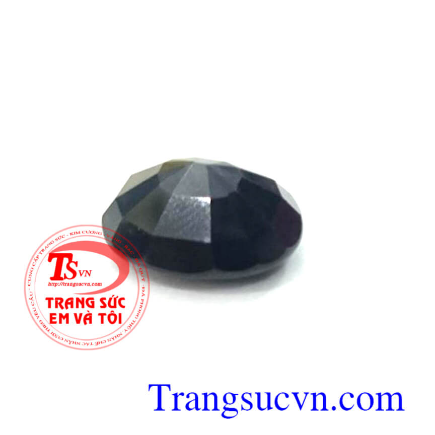 Đá sapphir đen thiên nhiên hàng đảm bảo chất lự tự nhiên có giấy chứng nhận khi lên sản phẩm hoặc bán rời