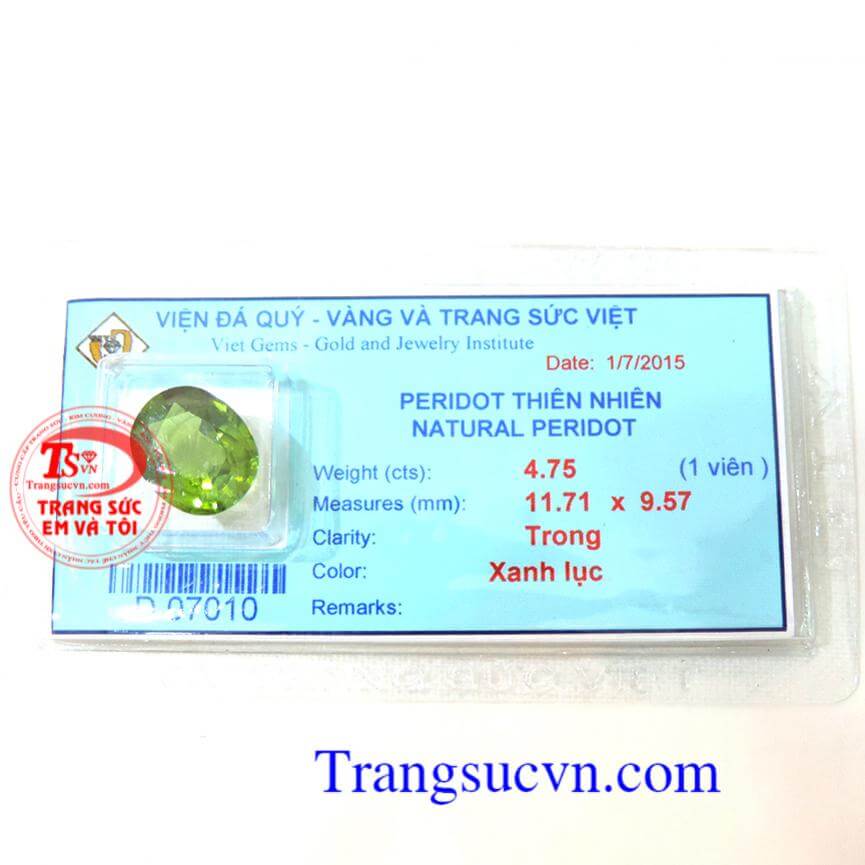 Peridot xanh lục