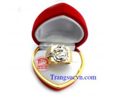 Nhẫn nam tuổi ngựa giá rẻ,tượng trưng cho sự thăng tiến, may mắn chế tác trên máy 3D đẹp|Bảo hành 06 tháng/giao nhẫn tận nơi.Thu tiền tại nhà Vàng đảm bảo