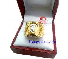 Nhẫn mặt rồng vàng