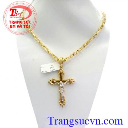 Bộ mặt Thánh Giá vàng đẹp