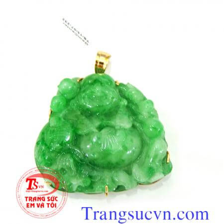 Phật Ngọc Jadeite thiên nhiên xanh lý