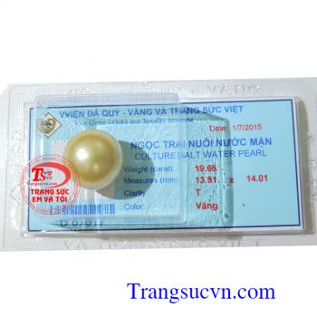 Ngọc trai vàng nước mặn 19 ly