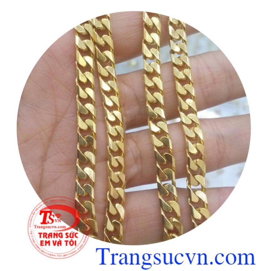 Kiểu dây chuyền vàng Ý
