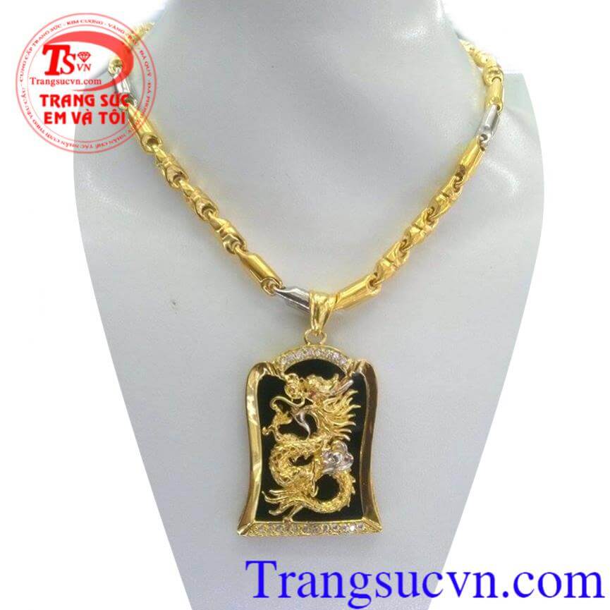 Bộ dây chuyền vàng mặt rồng sang trọng