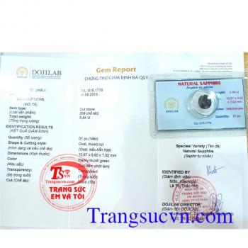 Đá quý Sapphire kiểm định Doj