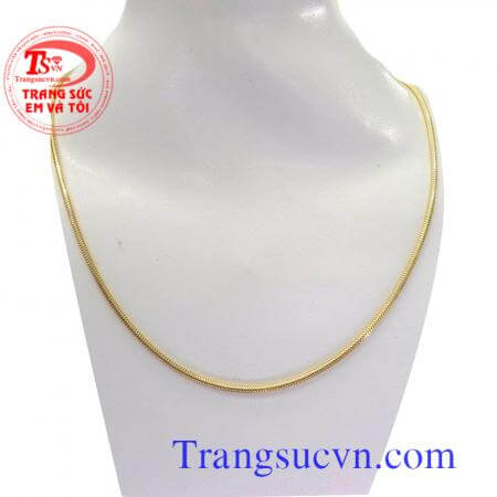 Dây chuyền vàng ý 18k mới