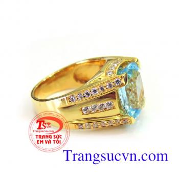 Nhẫn nam Topaz đẹp