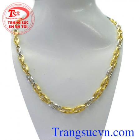 Dây vàng sang trọng kiểu Italia  Ý dành cho nam dây chuyền vàng trắng và màu,dây chuyền nam đẹp nam tính,vòng cổ nam