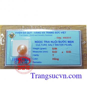 Viên ngọc trai hồng 8,8 ly