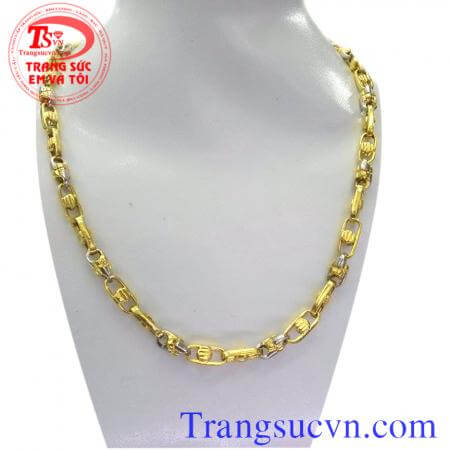 Dây chuyền cho nam đẹp chế tác công nghệ Italia,vàng 10k 41,6%Au,dây chuyền vàng tây,sợi vòng cổ vàng bán toàn quốc,bảo hành dây chuyền 6 tháng