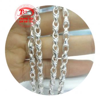Dây chuyền nam bạc kiểu vàng