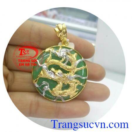Bộ Dây chuyền vàng mặt rồng vàng  Bán Bộ Dây chuyền vàng mặt rồng vàng cho nam,dây chuyền to tròn vàng trắng vàng màu,mặt ngọc đồng xu cẩm thạch chạm rồng vàng sắc nét đẹp, Giao bộ vòng cổ vàng toàn quốc, bảo hành 6 tháng, thanh toán an toàn.