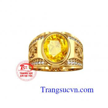 Nhẫn sapphire vàng 18k