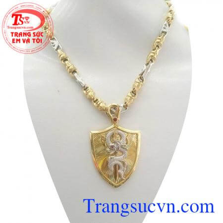 Bộ Mặt dây chuyền vàng 18k
