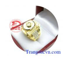 Nhẫn nam gắn đá kim NT