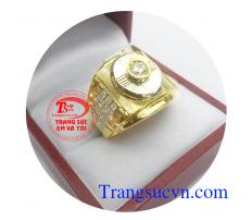Nhẫn nam gắn đá kim NT