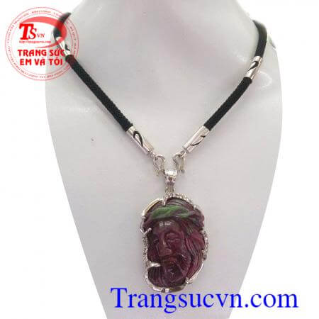 Bộ Mặt Dây Chúa vàng trắng 18k