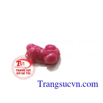 Tỳ hưu ruby thiên nhiên mặt nhẫn