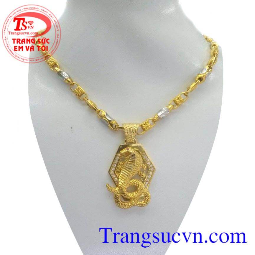 Bộ mặt dây tuổi tỵ vàng