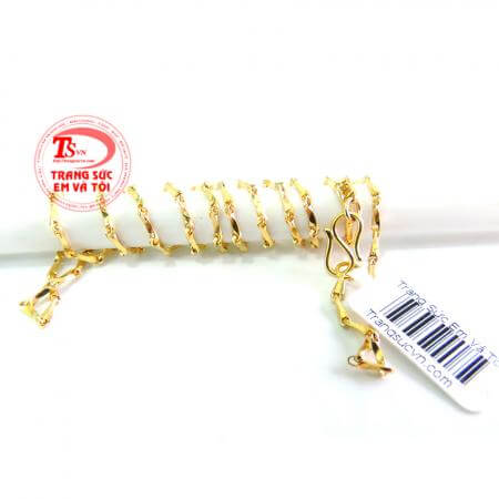 Dây chuyền vàng nữ mảnh đẹp, day chuyen vang nu dep,dây 10k,giả rẻ,day