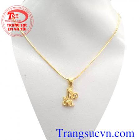 Bộ mặt dây chuyền tuổi mão dành cho nữ phù hợp làm quà tặng,dịp sinh nhật và lễ tết.