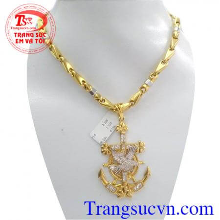 Bộ trang sức nam bình an vàng tây 10k chất lượng vàng đảm bảo,giao Bộ trang sức nam bình an toàn quốc,bảo hành 6 tháng,giao tận nơi