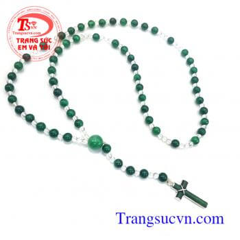 Chuỗi tràng hạt mân côi ngọc cẩm thạch và đá thạch anh trắng sâu thành chuỗi tràng hạt công giao dùng Lần Chuỗi Mân Côi,Lòng Thương Xót Chúa. Chuỗi tràng hạt mân côi ngọc cẩm thạch
