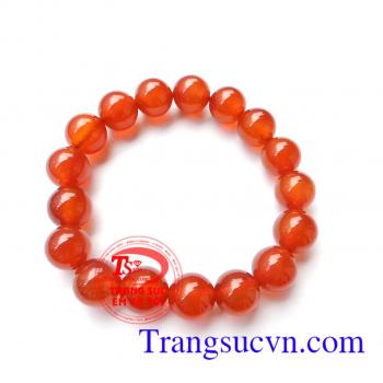 Chuỗi mã não đỏ đeo tay