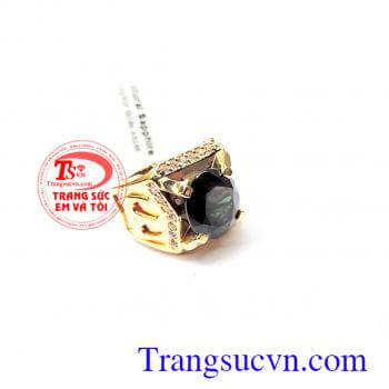 Nhẫn sapphire nam vàng
