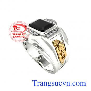 Nhẫn nam sapphire tỳ hưu