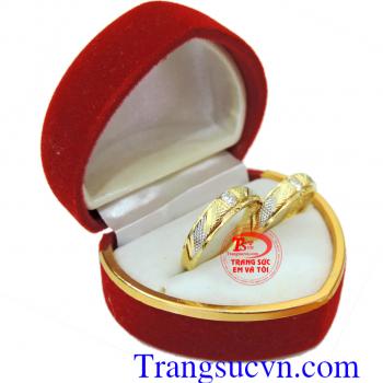 Cặp nhẫn cưới vàng giá rẻ