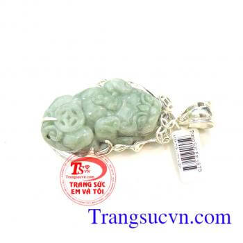 Tỳ hưu ngọc cẩm thạch đeo cổ