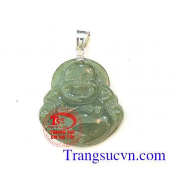 Phật di lặc ngọc đẹp móc bạc