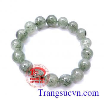 Bán Thạch anh tóc xanh 12 ly Vòng tay được chế tác từ đá thạch anh tự nhiên làm vòng tay phong thuỷ đem tài lộc và may mắn trí âm an tịnh