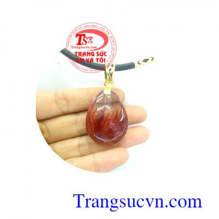 Bộ Mặt dây thạch anh tóc đỏ