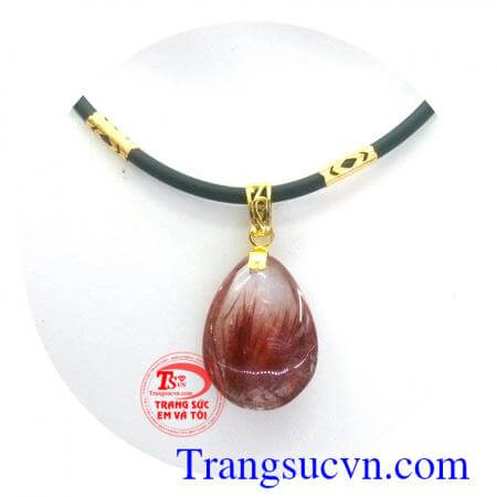 Bộ Mặt dây thạch anh tóc đỏ