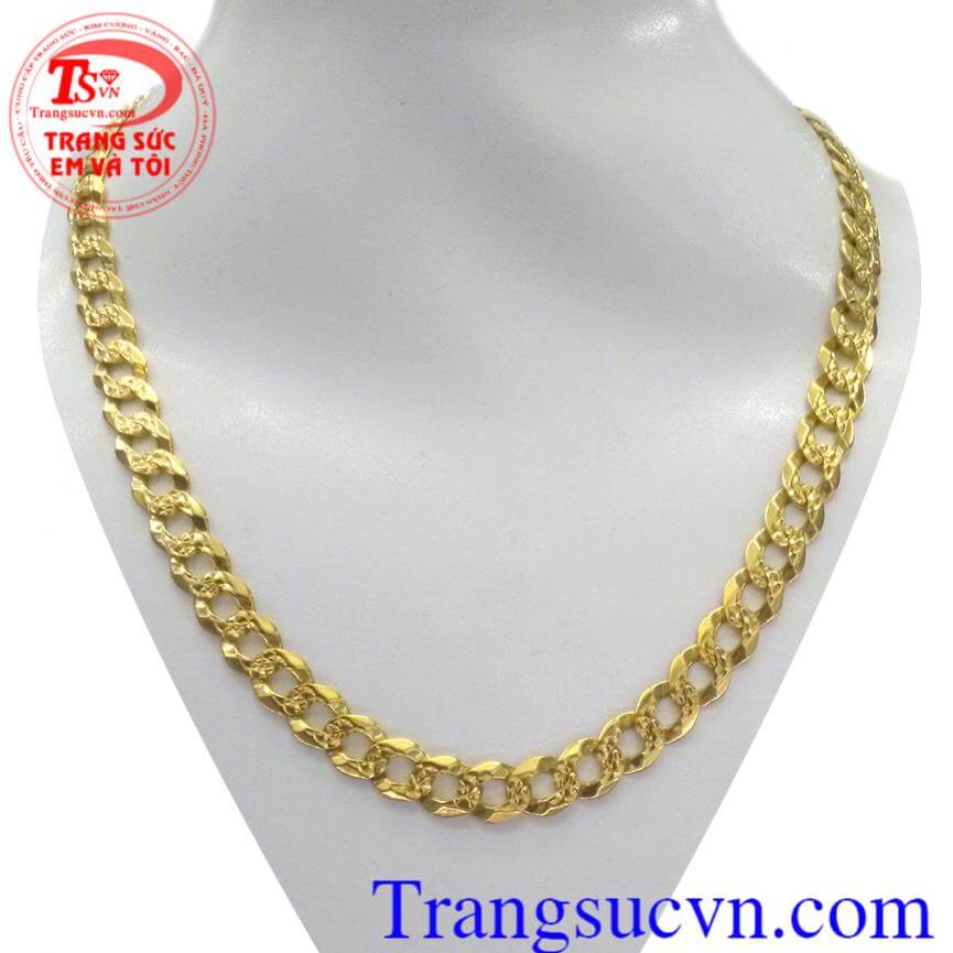 Dây chuyền nam vàng 18k Ý