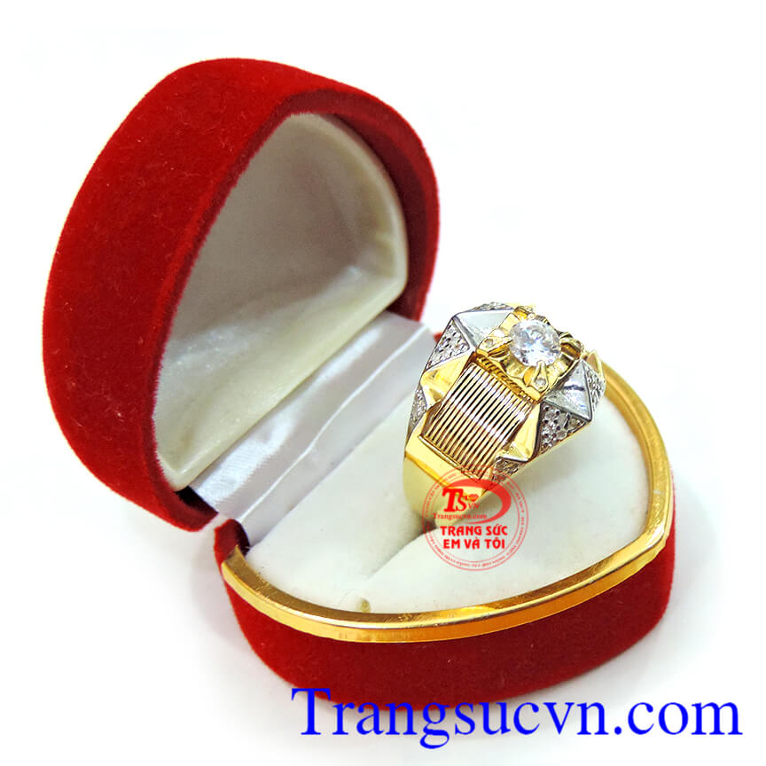 Nhẫn  nam vàng 18k nhập khẩu,nhẫn vàng 18k với thiết kế sắc nét hàng chuẩn quốc tế đeo sang trọng sự kết hợp tài ba của nghệ nhân thiết kế trang sức. Bảo hành 1 năm,giao toàn quốc