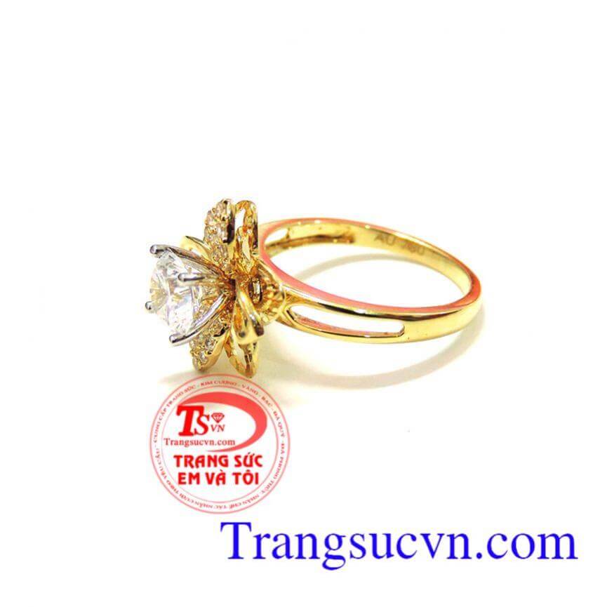 Nhẫn nữ vàng 18k đẹp xinh