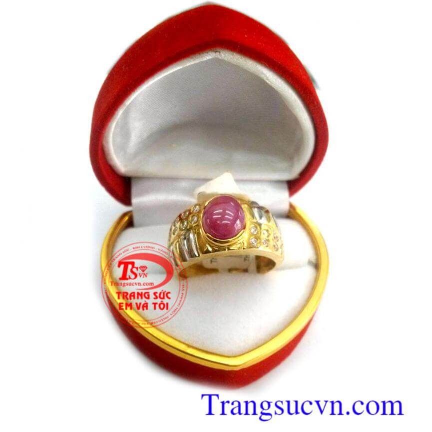 Nhẫn ruby thiên nhiên